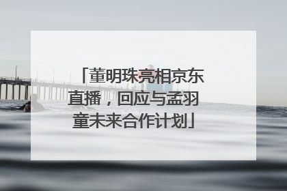 董明珠亮相京东直播，回应与孟羽童未来合作计划
