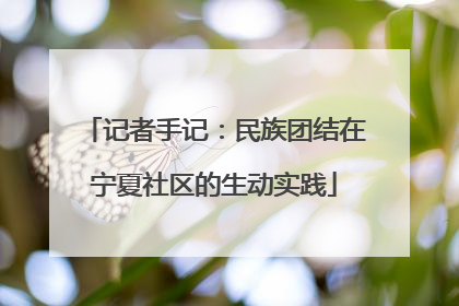 记者手记：民族团结在宁夏社区的生动实践
