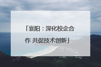 襄阳：深化校企合作 共促技术创新