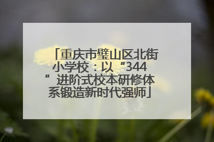重庆市璧山区北街小学校：以“344”进阶式校本研修体系锻造新时代强师