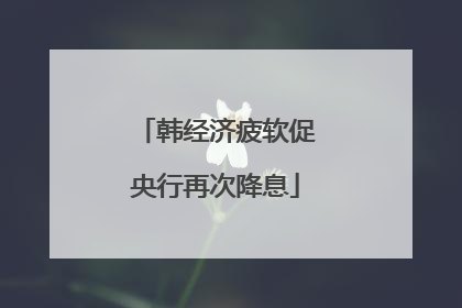 韩经济疲软促央行再次降息