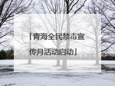 青海全民禁毒宣传月活动启动