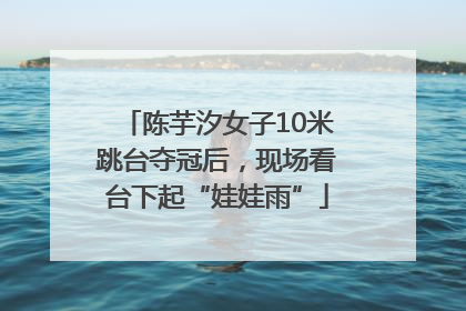 陈芋汐女子10米跳台夺冠后，现场看台下起“娃娃雨”