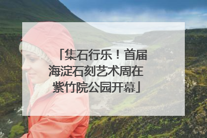 集石行乐！首届海淀石刻艺术周在紫竹院公园开幕