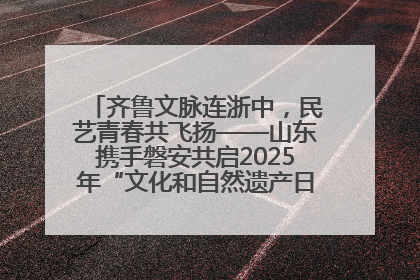 齐鲁文脉连浙中，民艺青春共飞扬——山东携手磐安共启2025年“文化和自然遗产日”系列活动