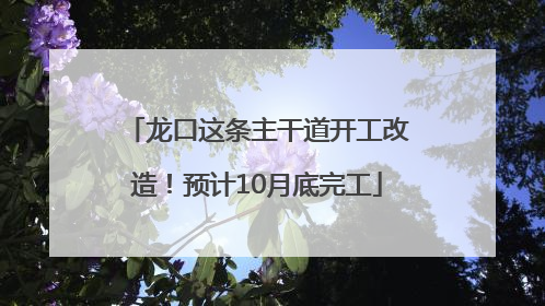龙口这条主干道开工改造！预计10月底完工