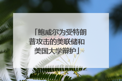 鲍威尔为受特朗普攻击的美联储和美国大学辩护