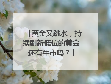 黄金又跳水，持续刷新低位的黄金还有牛市吗？
