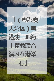 （粤港澳大湾区）粤港澳三地海上搜救联合演习在港举行