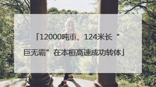 12000吨重、124米长“巨无霸”在本桓高速成功转体
