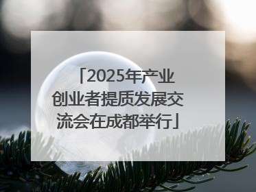2025年产业创业者提质发展交流会在成都举行